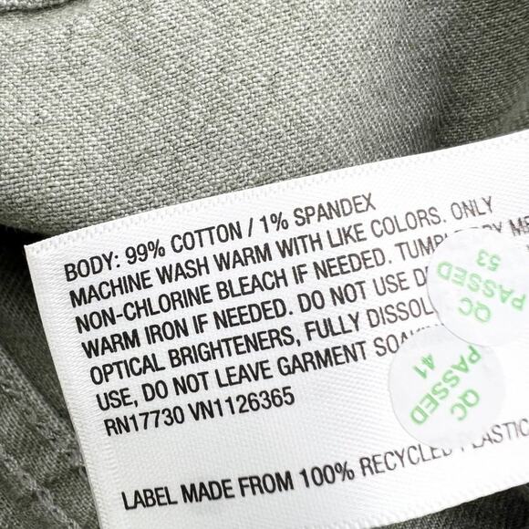 NEW Universal Thread Womens 14 Dusty Olive Vintage Midi Stretch Shorts Raw Hem - Picture 9 of 9